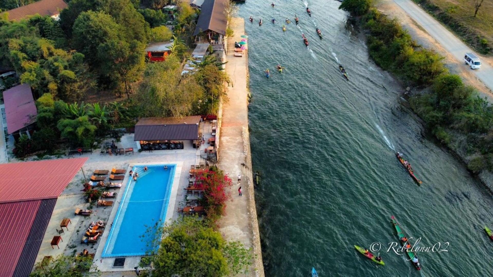 Riverside Garden Hostel Ванг Виенг Екстериор снимка